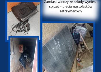 Zamiast wiedzy ze szkoły wynieśli sprzęt