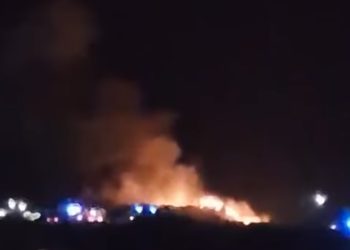 Płonie składowisko w Domaszkowicach.