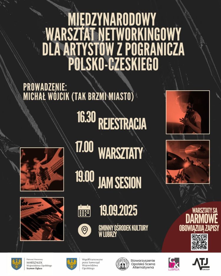 Plakat warsztatów networkingowych w Lubrzy