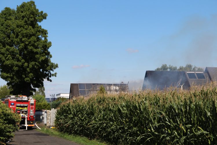 Pożar w Łące Prudnickiej