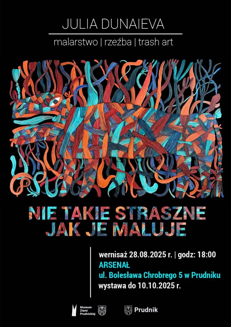 Plakat wystawy Julii Dunaievej