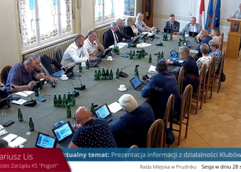 Dariusz Lis na sesji rady miejskiej