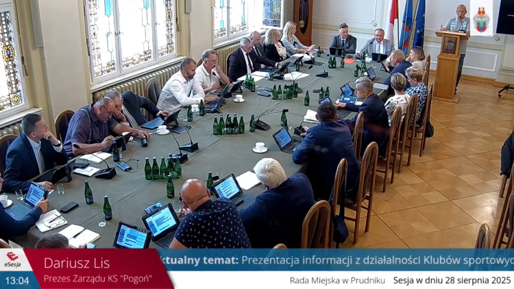 Dariusz Lis na sesji rady miejskiej