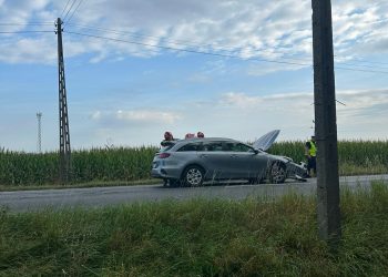 Wypadek na drodze krajowej