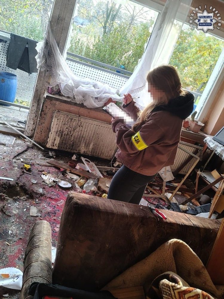 Wybuch w mieszkaniu w Głubczycach – przyczyną pocisk artyleryjski