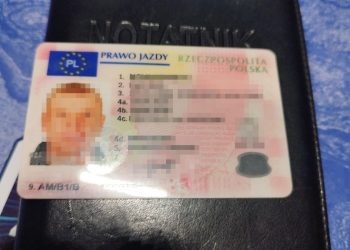 Zatrzymany mężczyzna miał podrobione prawo jazdy